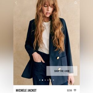 Sezane Michele Jacket-Navy